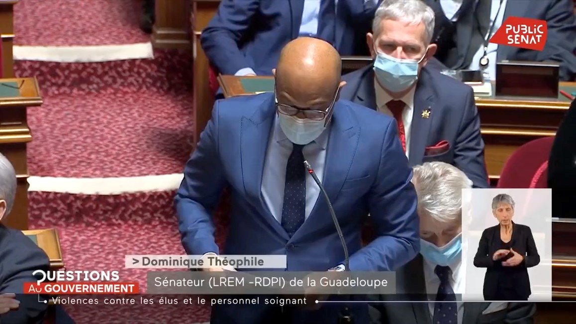 [ QAG ] Dominique Théophile interroge le Gouvernement sur les violences à l’égard des élus et des soignants